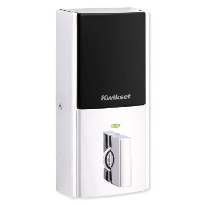 Kwikset Home Connect 620 Smart Lock, Z-Wave 700 Long Range, Contemporary with Deadbolt, Polished Chrome